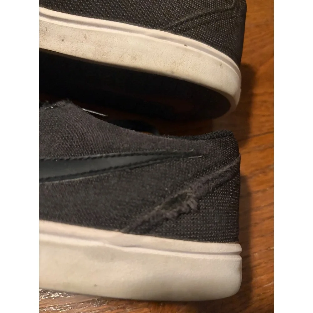 Nike SB Check Solarsoft Skate Shoes Black Canvas 843896-007 Size 9.5 Mens - Picture 6 of 8